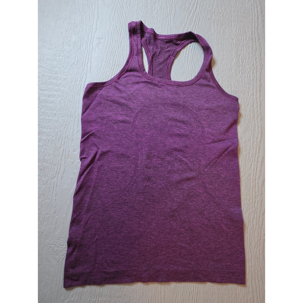 Lululemon Swiftly Tech Racerback Tank Top Purple Heathered Size 8